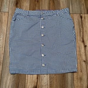 Sabrina Lauren Blue and White Check Skirt Size 20W Plus Size 2x